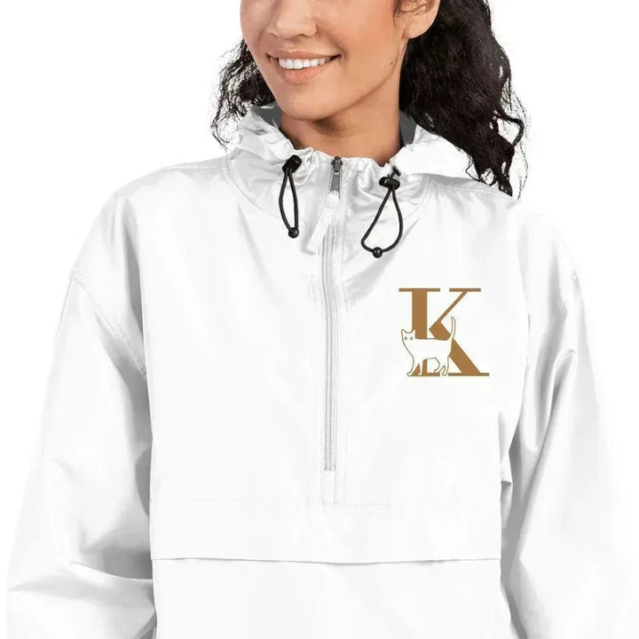 Custom Embroidered Cat Initial Jacket - ARTFULANE