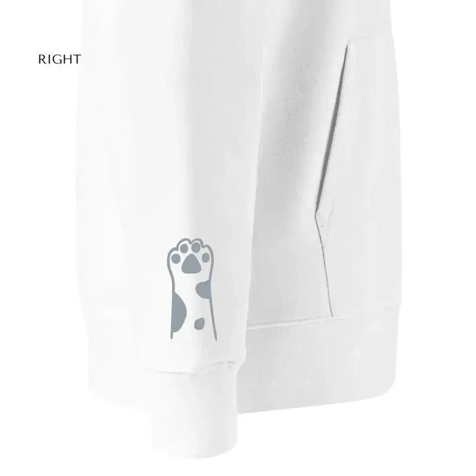 Custom Embroidered Cat Paws Sweatshirt and Hoodie - ARTFULANE