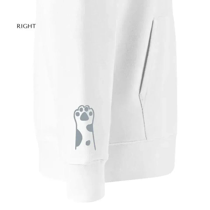 Custom Embroidered Cat Paws Sweatshirt and Hoodie - ARTFULANE