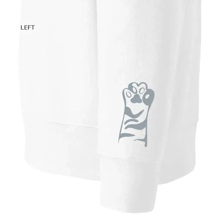 Custom Embroidered Cat Paws Sweatshirt and Hoodie - ARTFULANE