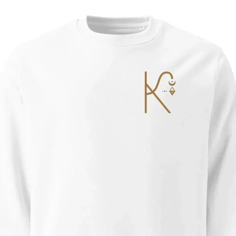 Custom Embroidered Celestial Initial Sweatshirt and Hoodie - ARTFULANE