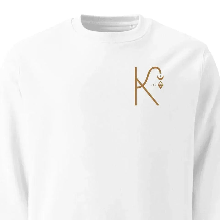 Custom Embroidered Celestial Initial Sweatshirt and Hoodie - ARTFULANE