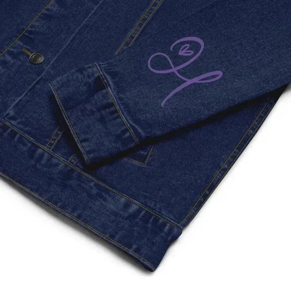 Custom Embroidered Curly Initial Jacket - ARTFULANE