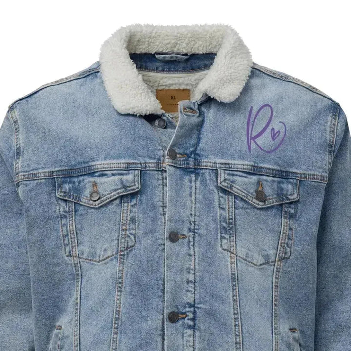 Custom Embroidered Curly Initial Jacket - ARTFULANE