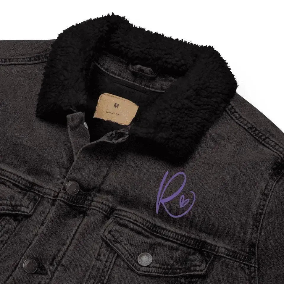 Custom Embroidered Curly Initial Jacket - ARTFULANE