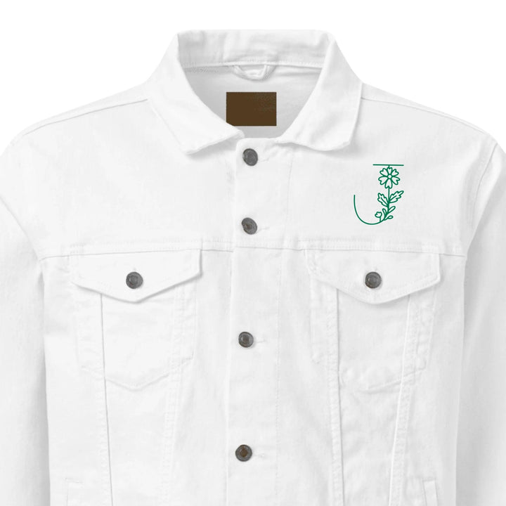 Custom Embroidered Daisy Garden Jacket - ARTFULANE