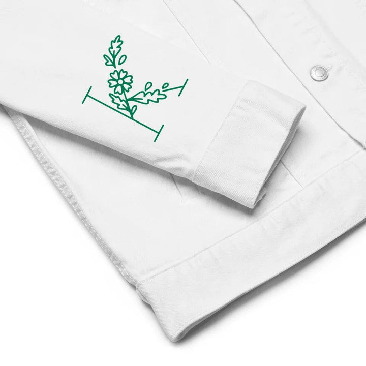 Custom Embroidered Daisy Garden Jacket - ARTFULANE