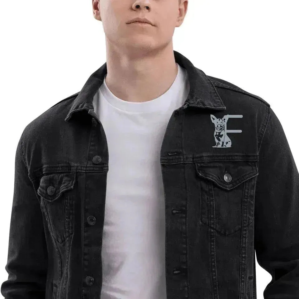 Custom Embroidered Dog Initial Jacket - ARTFULANE