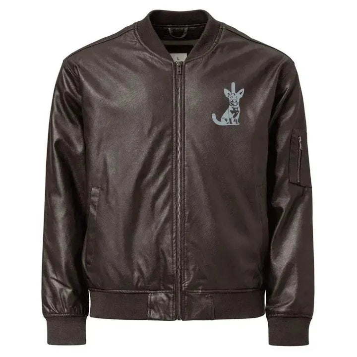 Custom Embroidered Dog Initial Jacket - ARTFULANE