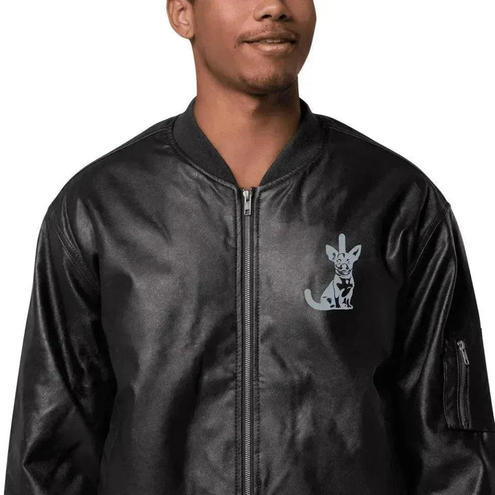 Custom Embroidered Dog Initial Jacket - ARTFULANE