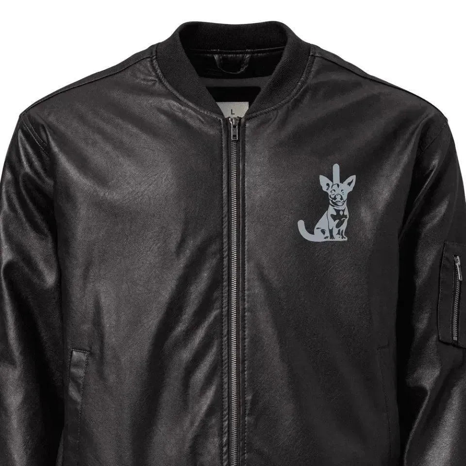 Custom Embroidered Dog Initial Jacket - ARTFULANE