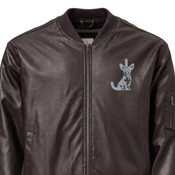 Custom Embroidered Dog Initial Jacket - ARTFULANE
