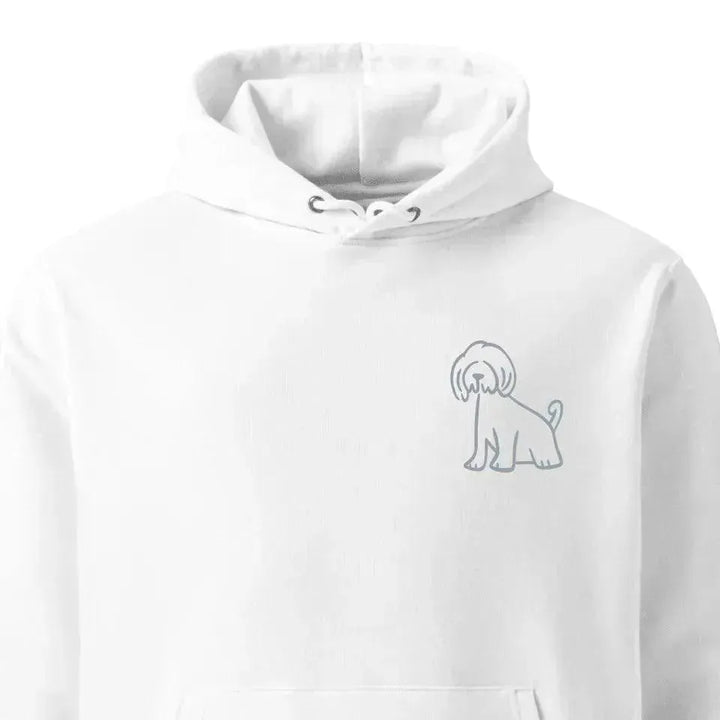 Custom Embroidered Dog Line Art Sweatshirt and Hoodie - ARTFULANE