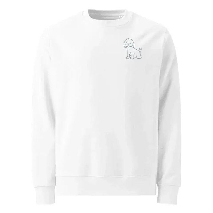 Custom Embroidered Dog Line Art Sweatshirt and Hoodie - ARTFULANE