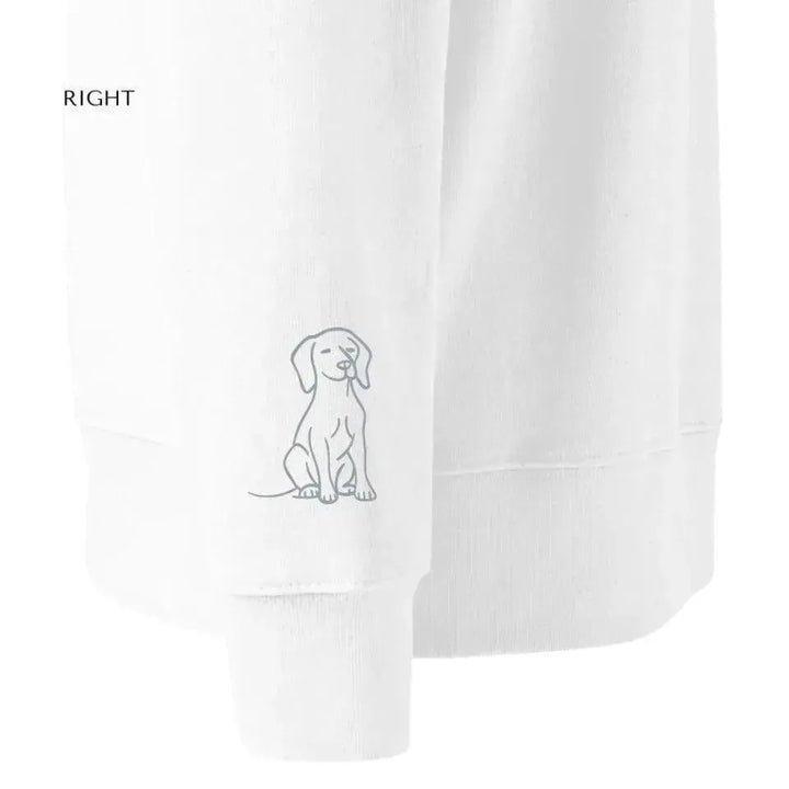Custom Embroidered Dog Line Art Sweatshirt and Hoodie - ARTFULANE