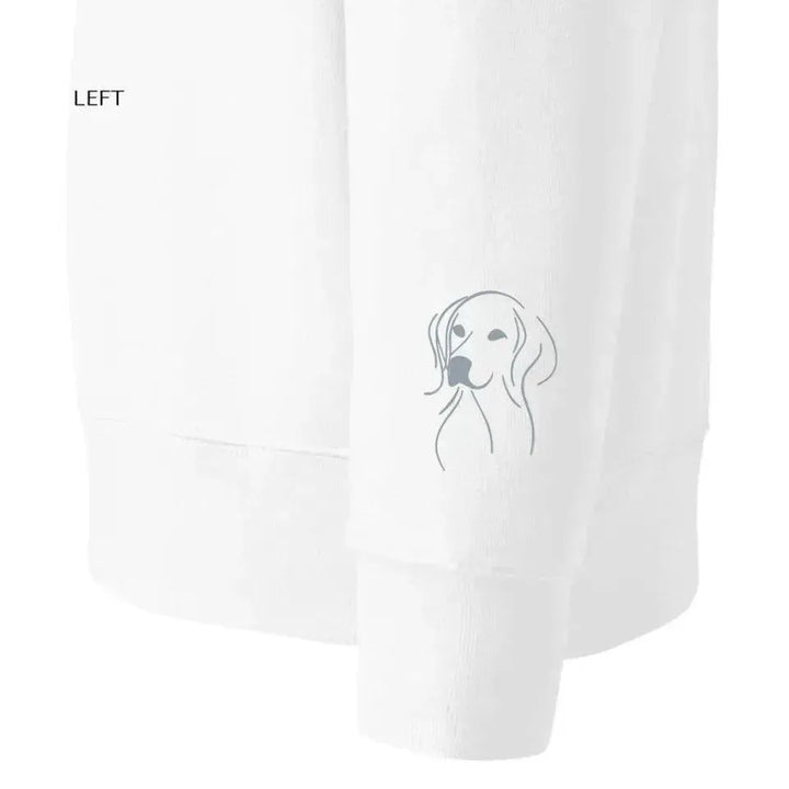 Custom Embroidered Dog Line Art Sweatshirt and Hoodie - ARTFULANE