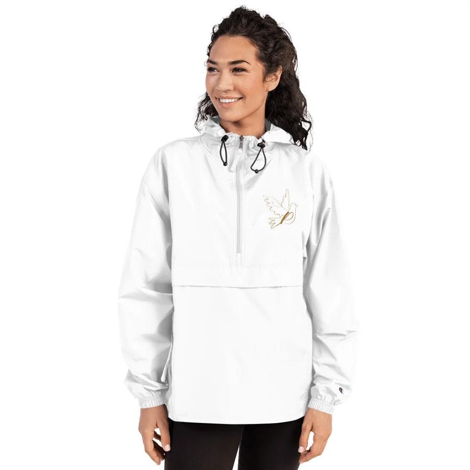 Custom Embroidered Dove Initial Jacket - ARTFULANE
