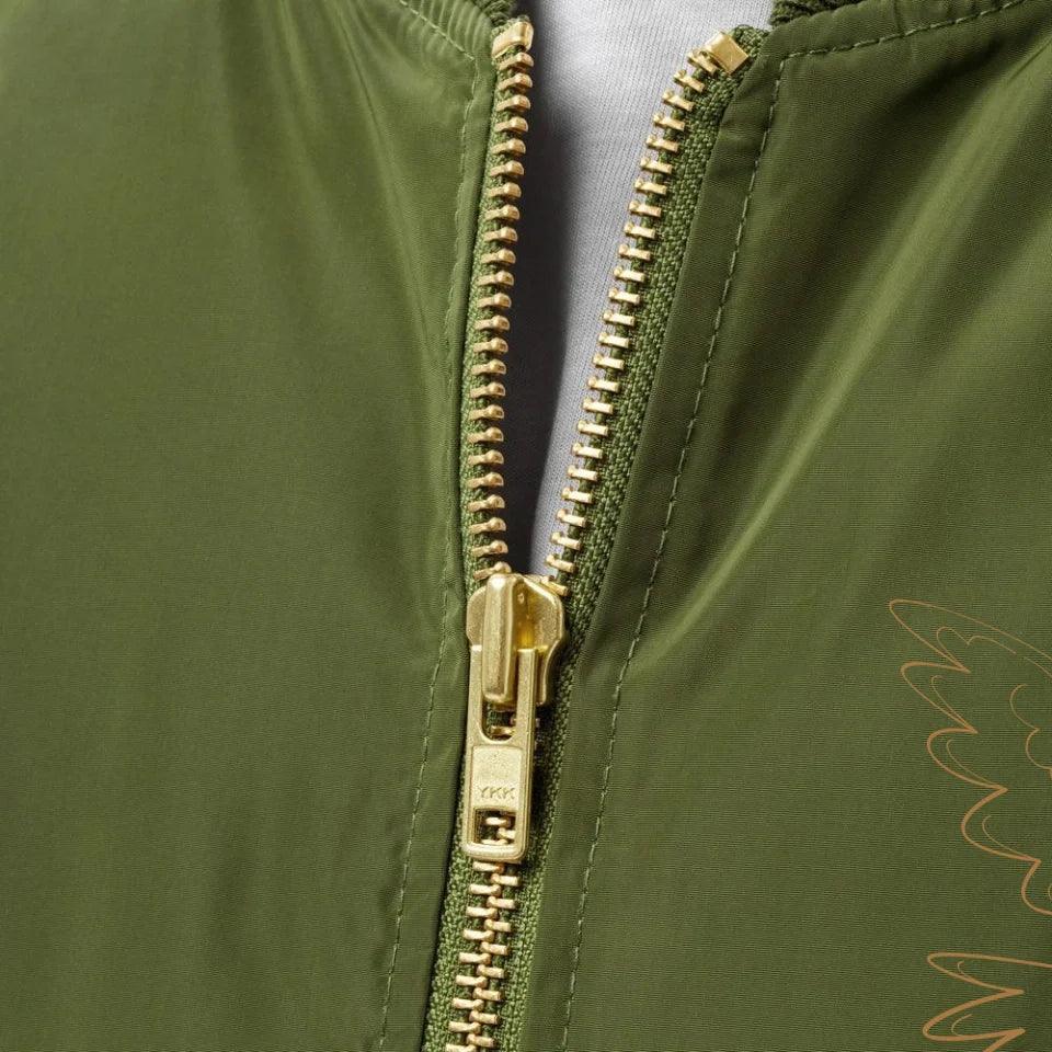 Custom Embroidered Dove Initial Jacket - ARTFULANE