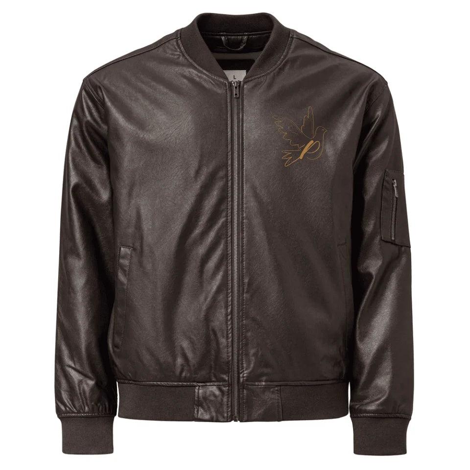 Custom Embroidered Dove Initial Jacket - ARTFULANE