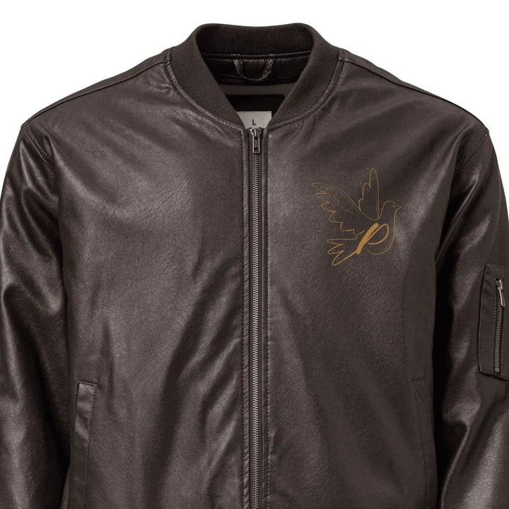 Custom Embroidered Dove Initial Jacket - ARTFULANE