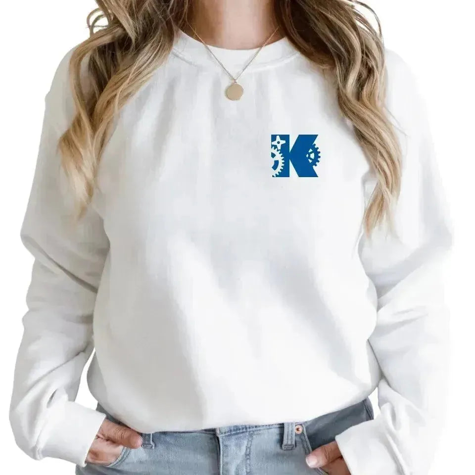 Custom Embroidered Engineer Initial Sweatshirt and Hoodie - ARTFULANE