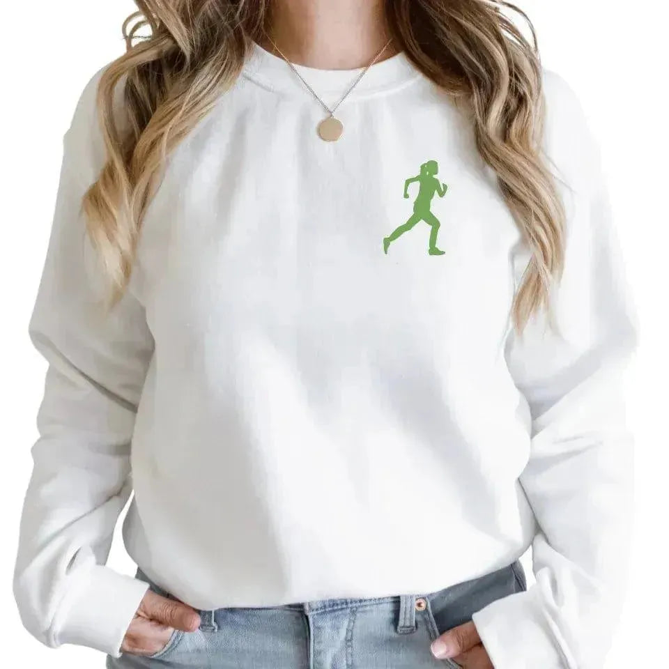 Custom Embroidered Fitness Silhouette Hoodie and Sweatshirt - ARTFULANE