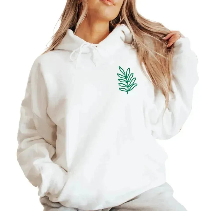 Custom Embroidered Foliage Sweatshirt and Hoodie - ARTFULANE