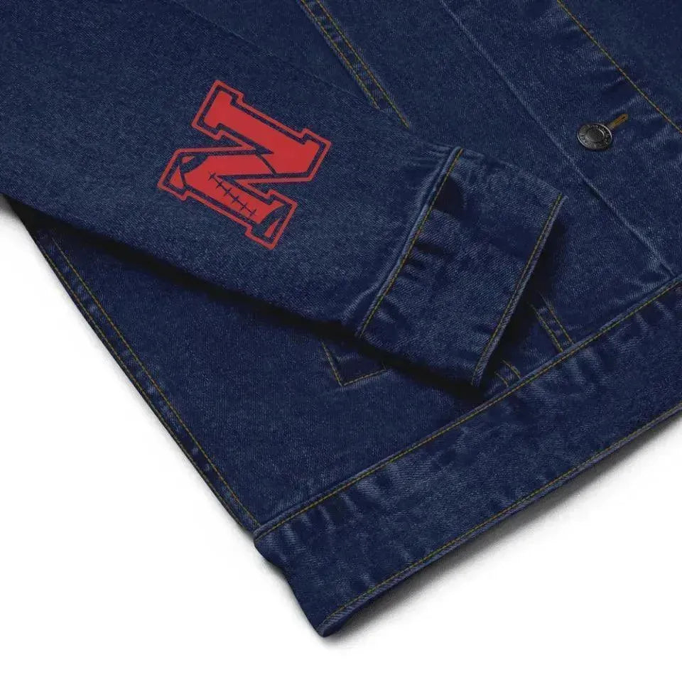 Custom Embroidered Football Initial Jacket - ARTFULANE