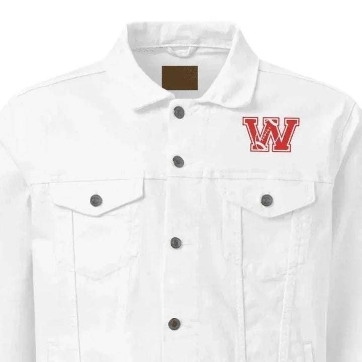 Custom Embroidered Football Initial Jacket - ARTFULANE