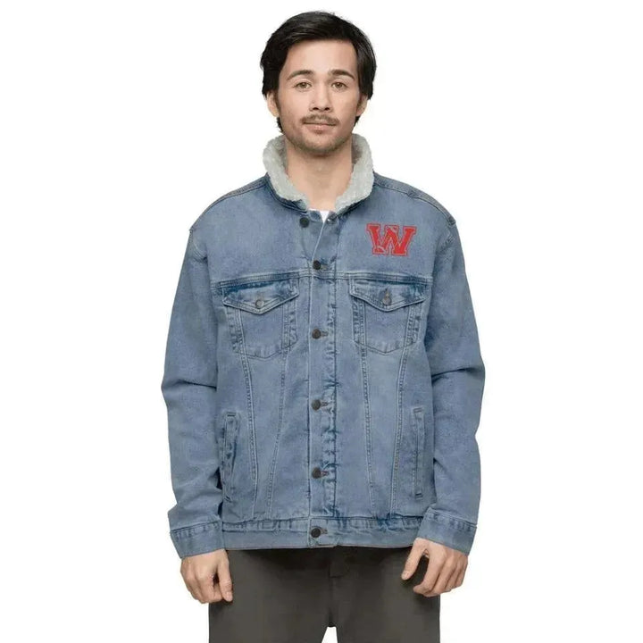 Custom Embroidered Football Initial Jacket - ARTFULANE