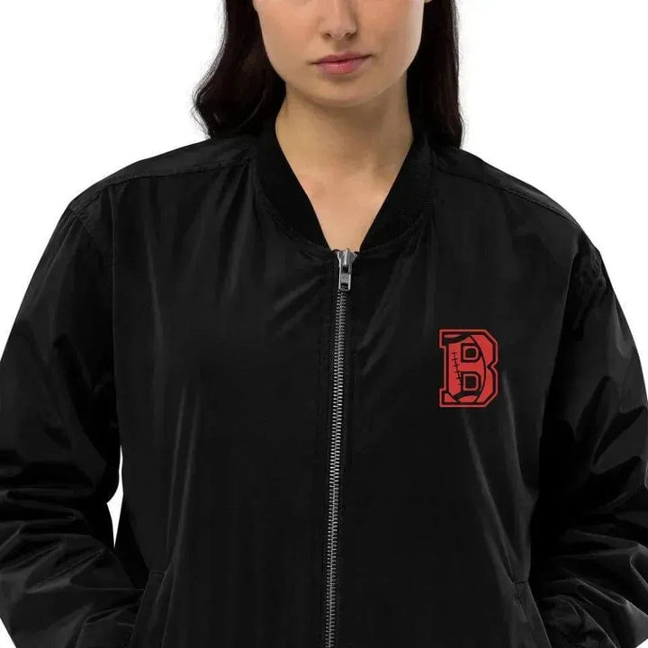 Custom Embroidered Football Initial Jacket - ARTFULANE