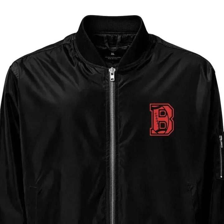 Custom Embroidered Football Initial Jacket - ARTFULANE
