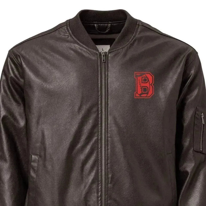 Custom Embroidered Football Initial Jacket - ARTFULANE