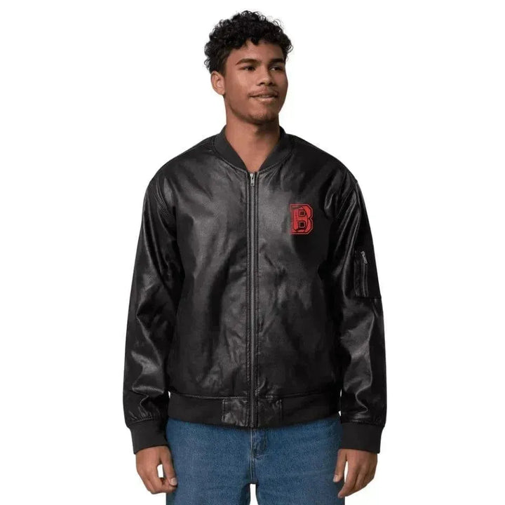 Custom Embroidered Football Initial Jacket - ARTFULANE