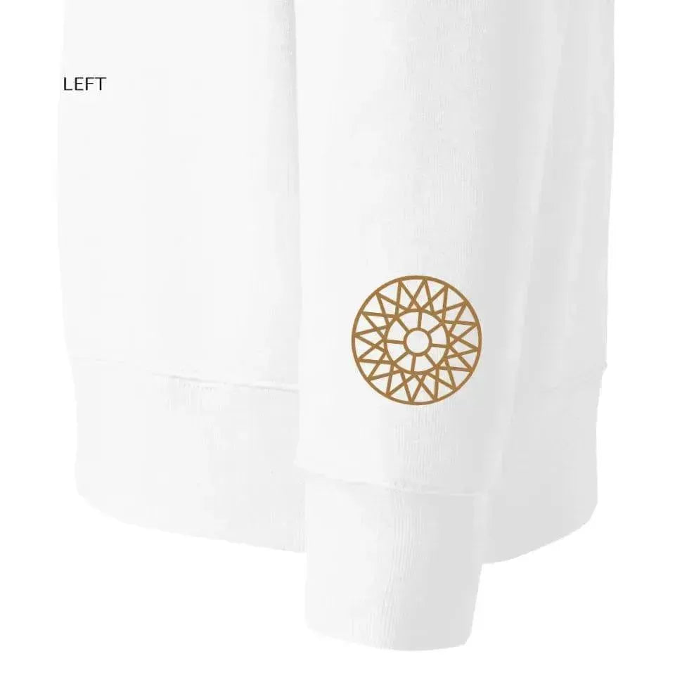 Custom Embroidered Geometric Line Art Sweatshirt and Hoodie - ARTFULANE