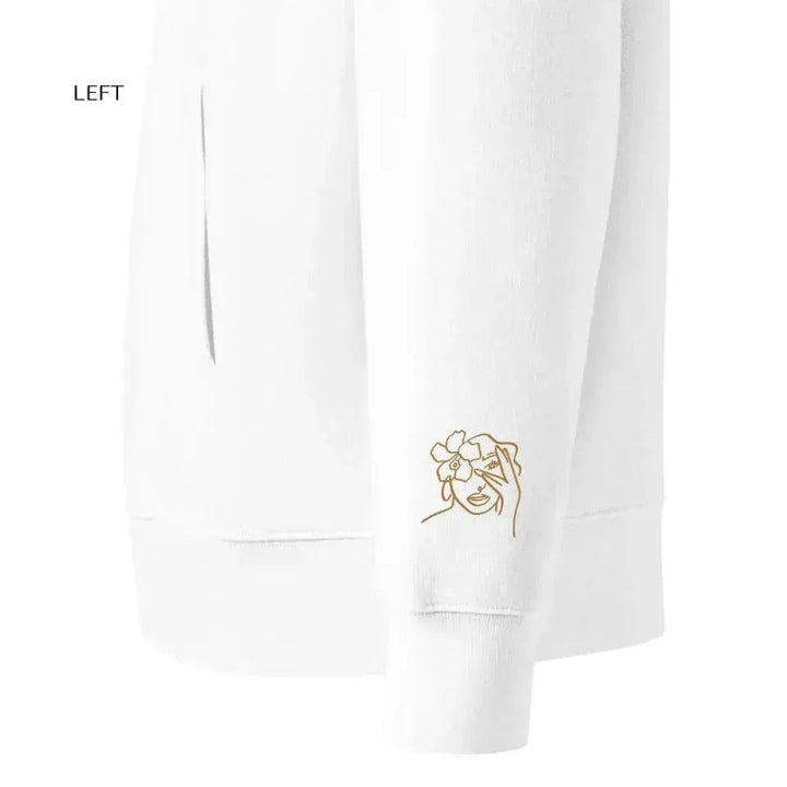 Custom Embroidered Line Art Sweatshirt and Hoodie - ARTFULANE