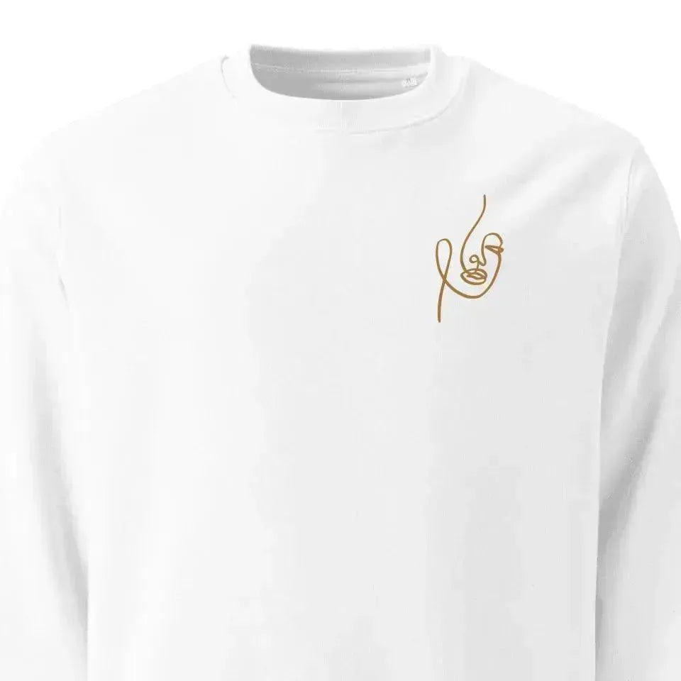Custom Embroidered Line Art Sweatshirt and Hoodie - ARTFULANE