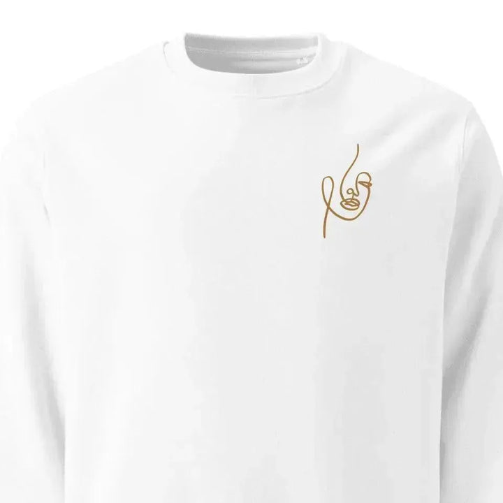 Custom Embroidered Line Art Sweatshirt and Hoodie - ARTFULANE