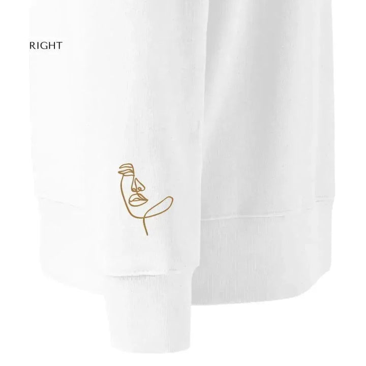 Custom Embroidered Line Art Sweatshirt and Hoodie - ARTFULANE