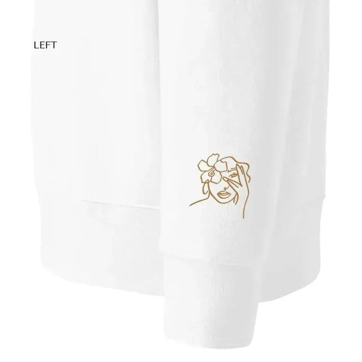 Custom Embroidered Line Art Sweatshirt and Hoodie - ARTFULANE