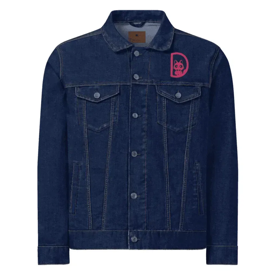 Custom Embroidered Love Cat Initial Jacket - ARTFULANE