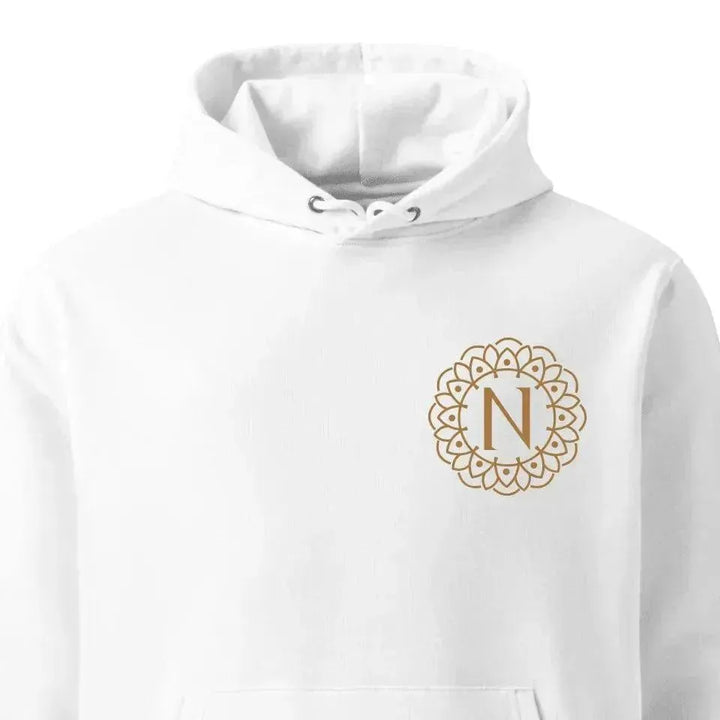 Custom Embroidered Mandala Monogram Sweatshirt and Hoodie - ARTFULANE