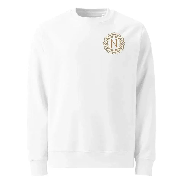 Custom Embroidered Mandala Monogram Sweatshirt and Hoodie - ARTFULANE
