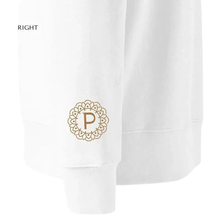 Custom Embroidered Mandala Monogram Sweatshirt and Hoodie - ARTFULANE