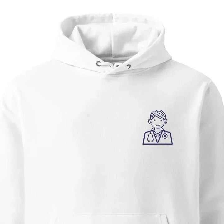 Custom Embroidered Medical Icon Line Art Hoodie and Sweatshirt - ARTFULANE