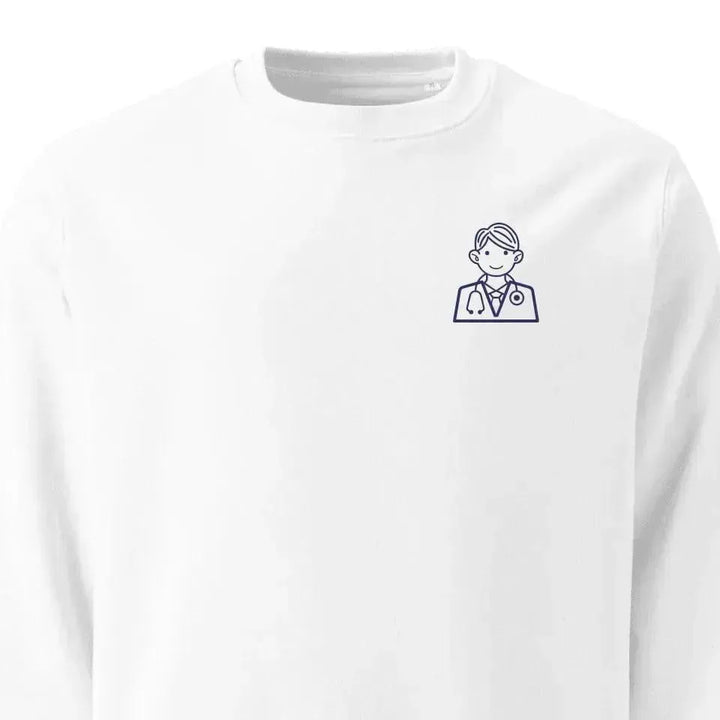 Custom Embroidered Medical Icon Line Art Hoodie and Sweatshirt - ARTFULANE