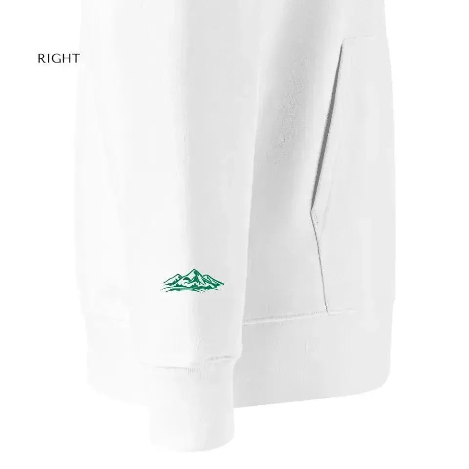 Custom Embroidered Mountain Line Art Hoodie and Sweatshirt - ARTFULANE