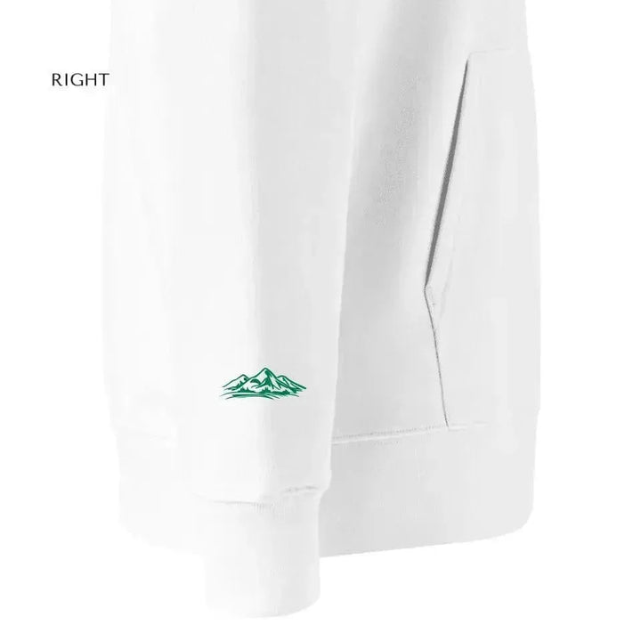 Custom Embroidered Mountain Line Art Hoodie and Sweatshirt - ARTFULANE