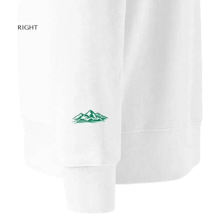 Custom Embroidered Mountain Line Art Hoodie and Sweatshirt - ARTFULANE