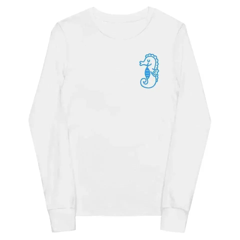 Custom Embroidered Sea Animal Long Sleeve T-Shirt - ARTFULANE